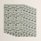 Reptiles vintage pattern Wrapping Paper Gallery Image 3