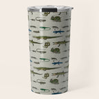 Reptiles vintage pattern Travel Mug Gallery Image 1