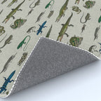 Reptiles vintage pattern Rug Gallery Image 4