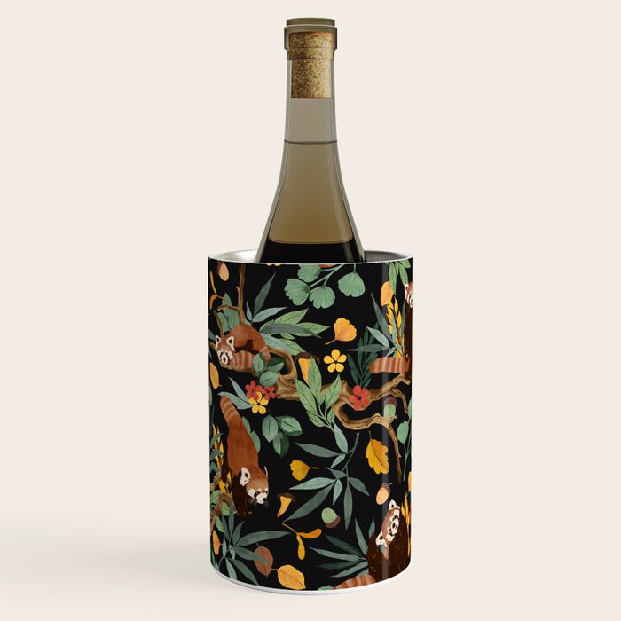 RED PANDAS IN DARK WILD NATURE Wine Chiller Gallery Image 3