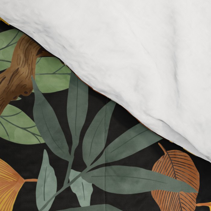 RED PANDAS IN DARK WILD NATURE Comforter Gallery Image 4