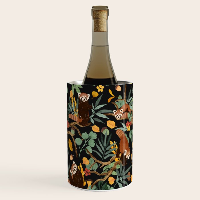 RED PANDAS IN DARK WILD NATURE Wine Chiller Gallery Image 1