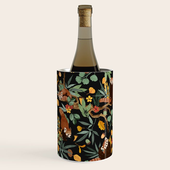 RED PANDAS IN DARK WILD NATURE Wine Chiller Gallery Image 2