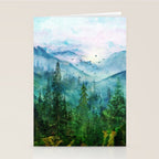 Spring Mountainscape Stationery Card Gallery Image 2