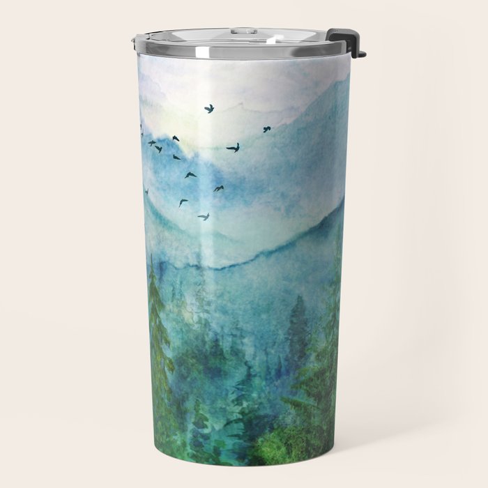 Spring Mountainscape Travel Mug Gallery Image 2