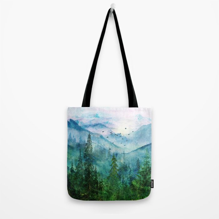 Spring Mountainscape Tote Bag Gallery Image 2