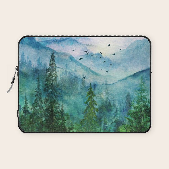 Spring Mountainscape Laptop Sleeve Gallery Image 1