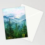 Spring Mountainscape Stationery Card Gallery Image 2