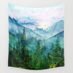 Spring Mountainscape Wall Tapestry Gallery Image 4