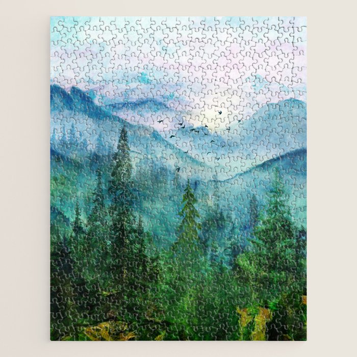 Spring Mountainscape Jigsaw Puzzle Gallery Image 1
