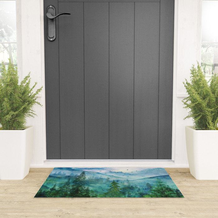 Spring Mountainscape Welcome Mat Gallery Image 3