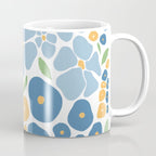 Blue and Yellow Flowers Coffee Mug Gallery Image 1
