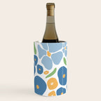 Blue and Yellow Flowers Wine Chiller Gallery Image 1