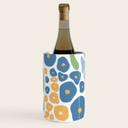 Blue and Yellow Flowers Wine Chiller Gallery Image 2