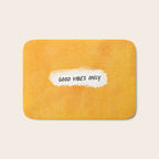Good Vibes Only: Yellow Canvas Edition Bath Mat Gallery Image 1