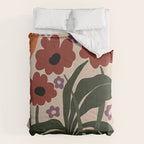 big tropical red flower plant  Comforter Gallery Image 6