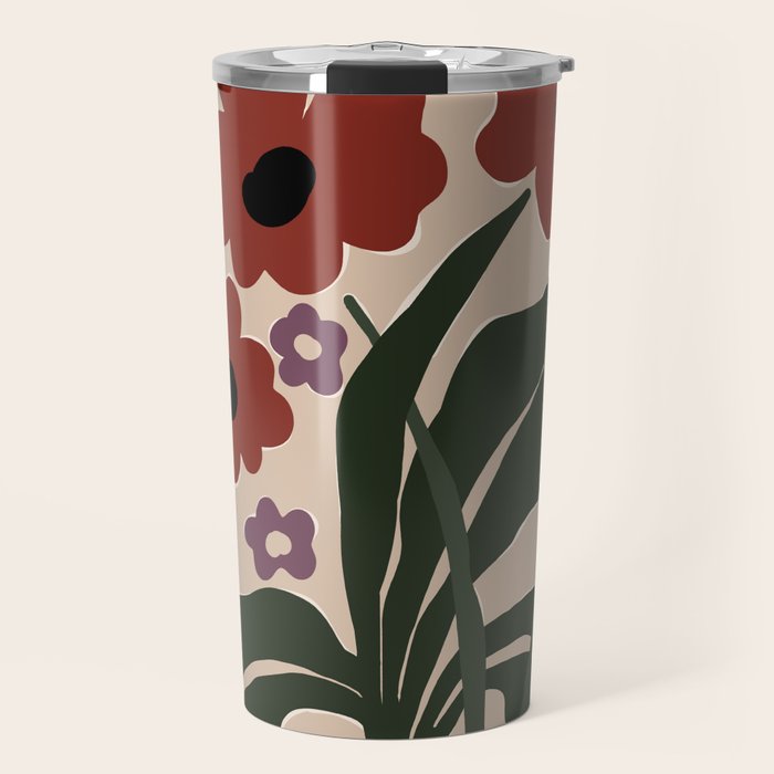 big tropical red flower plant  Travel Mug Gallery Image 1