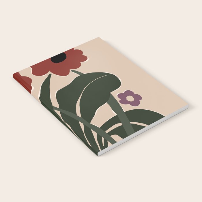 big tropical red flower plant  Notebook Gallery Image 2