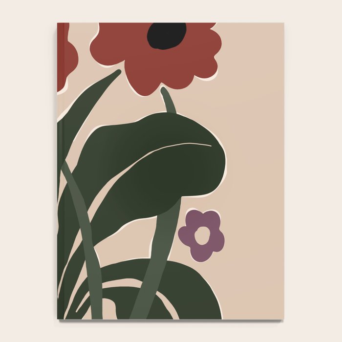 big tropical red flower plant  Notebook Gallery Image 4