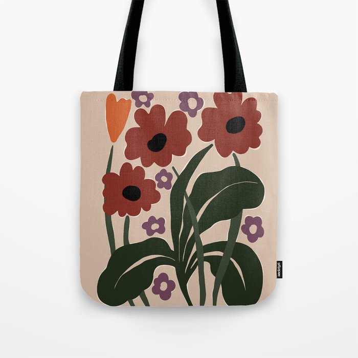 big tropical red flower plant  Tote Bag Gallery Image 1