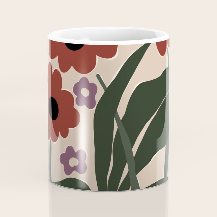 big tropical red flower plant  Coffee Mug Gallery Image 4
