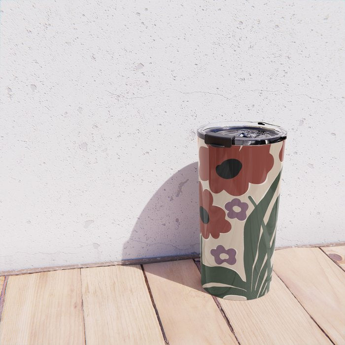 big tropical red flower plant  Travel Mug Gallery Image 4