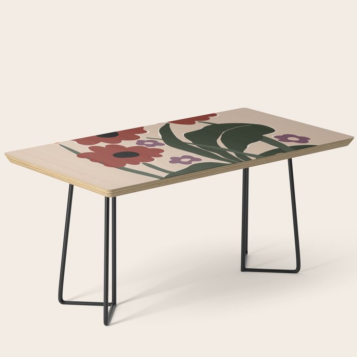 big tropical red flower plant  Coffee Table Gallery Image 1