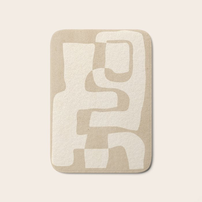 Abstract Art 55/beige Bath Mat Gallery Image 1