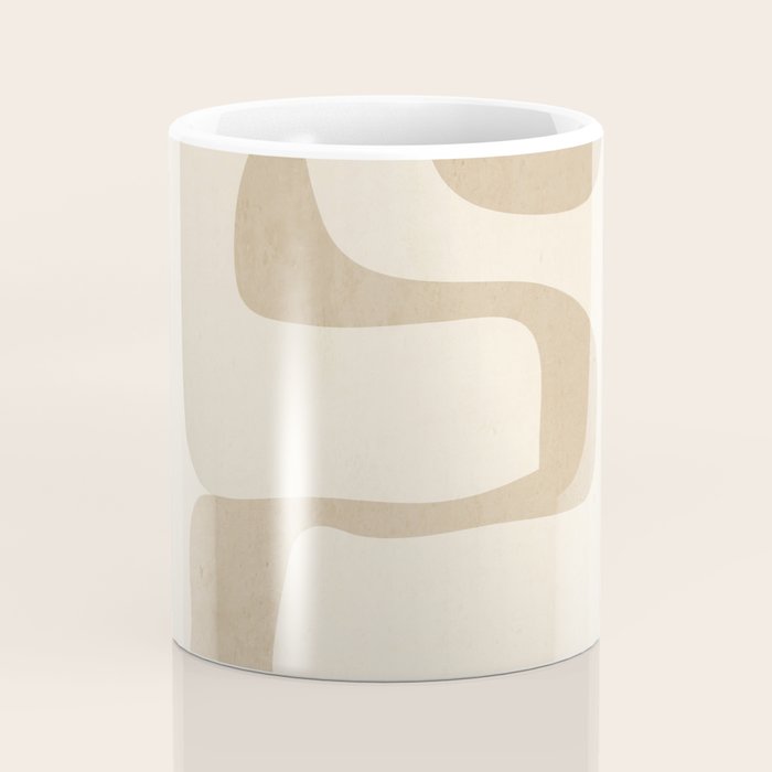 Abstract Art 55/beige Coffee Mug Gallery Image 4