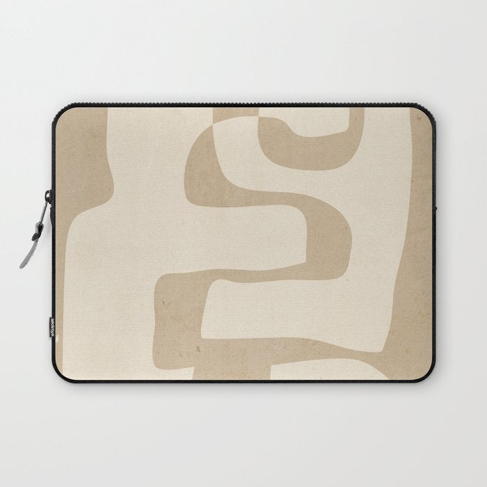 Abstract Art 55/beige Laptop Sleeve Gallery Image 1