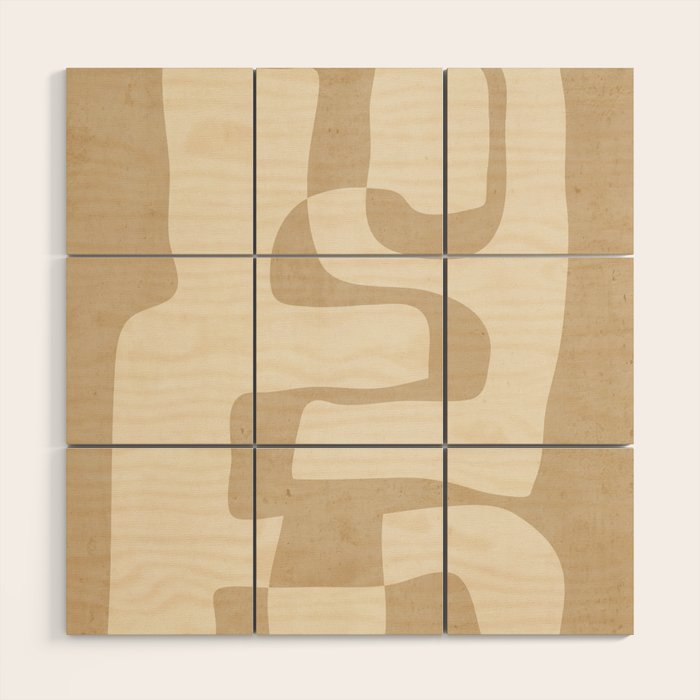 Abstract Art 55/beige Wood Wall Art Gallery Image 1