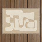 Abstract Art 55/beige Outdoor Rug Gallery Image 1