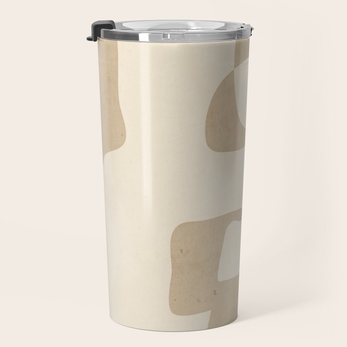Abstract Art 55/beige Travel Mug Gallery Image 3