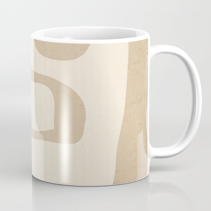 Abstract Art 55/beige Coffee Mug Gallery Image 1