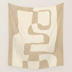Abstract Art 55/beige Wall Tapestry Gallery Image 4
