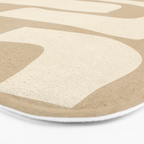 Abstract Art 55/beige Bath Mat Gallery Image 3