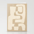 Abstract Art 55/beige Stationery Card Gallery Image 2