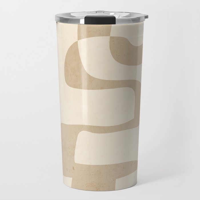 Abstract Art 55/beige Travel Mug Gallery Image 1