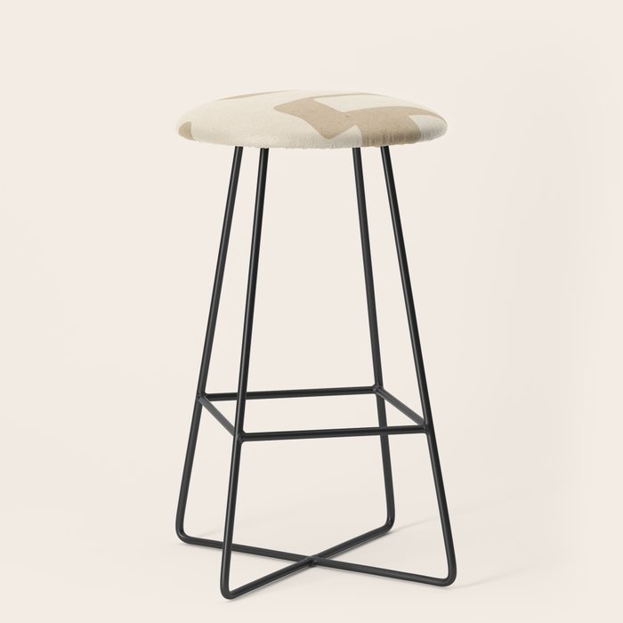 Abstract Art 55/beige Stool Gallery Image 1