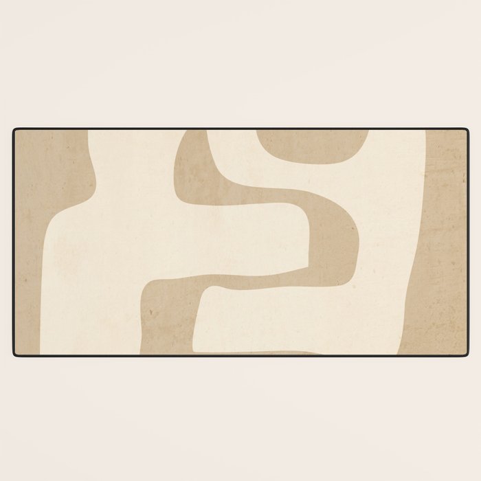 Abstract Art 55/beige Desk Mat Gallery Image 3