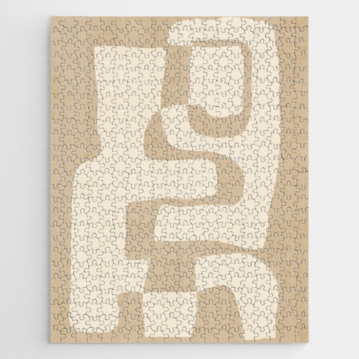 Abstract Art 55/beige Jigsaw Puzzle Gallery Image 1