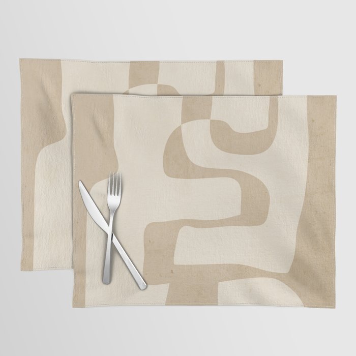Abstract Art 55/beige Placemat Gallery Image 1