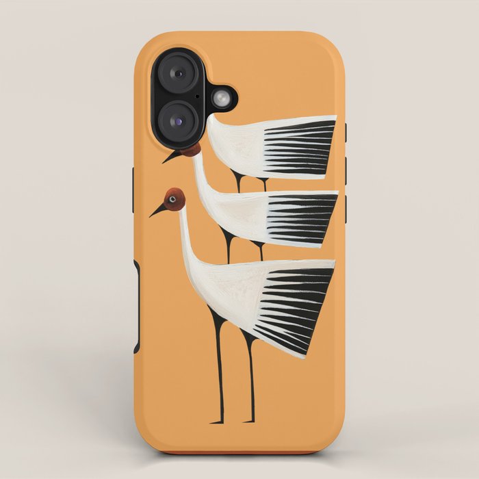 Striped Bird Trio II iPhone Case Gallery Image 1