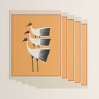 Striped Bird Trio II Wrapping Paper Gallery Image 3