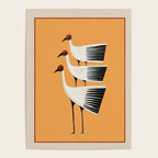 Striped Bird Trio II Poster Gallery Image 4