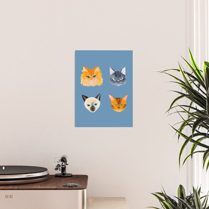 Cats Blue Poster Gallery Image 2