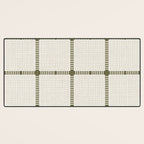 Woven Cross Check Cream x Shaded Lichen Desk Mat Gallery Image 3