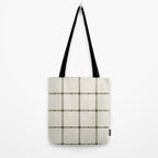Woven Cross Check Cream x Shaded Lichen Tote Bag Gallery Image 2