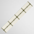 Woven Cross Check Cream x Shaded Lichen Table Runner Gallery Image 3