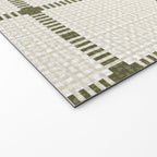 Woven Cross Check Cream x Shaded Lichen Welcome Mat Gallery Image 2